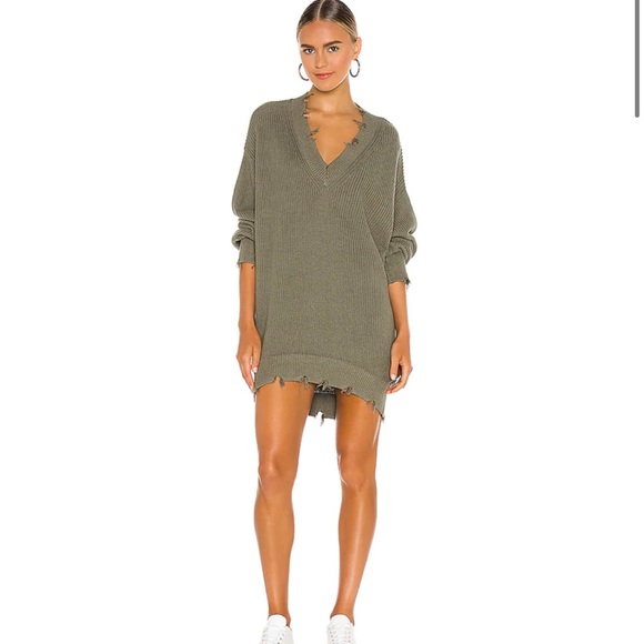 Young Fabulous & Broke Sweater Tie Dye Oversized Cotton Knit Tunic Medium NEW - Picture 5 of 16